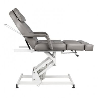 Profesionali elektrinė pedikiūro lova/ kėdė AZZURRO 673AS, pilkos spalvos (1 variklio) 5