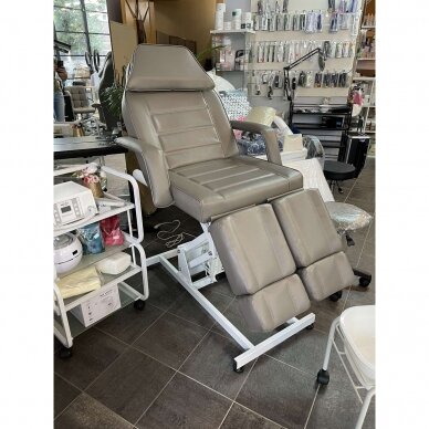 Profesionali elektrinė pedikiūro lova/ kėdė AZZURRO 673AS, pilkos spalvos (1 variklio) 9