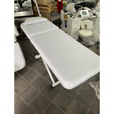 Professional electric massage table-bed AZZURRO 329E (1 motor), white color 7