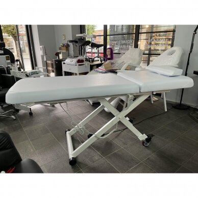 Professional electric massage table-bed AZZURRO 329E (1 motor), white color 6