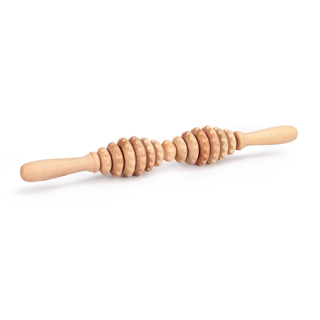 Wooden massage roller for anti-cellulite massage procedures, 1 pc. Wooden massage roller for anti-cellulite massage procedures, 1 pc.
