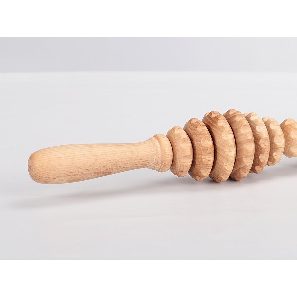 Wooden massage roller for anti-cellulite massage procedures, 1 pc. 1 Wooden massage roller for anti-cellulite massage procedures, 1 pc. 1