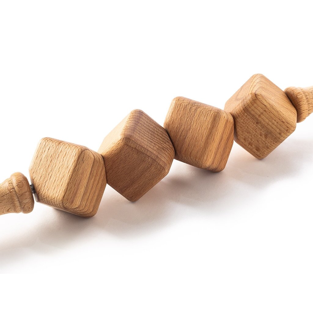 Wooden massage roller for anti-cellulite massage procedures, 1 pc. 1 Wooden massage roller for anti-cellulite massage procedures, 1 pc. 1