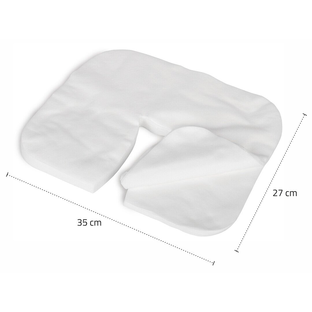 Disposable sheet for facial opening for U-shaped massage tables made of non-woven material, 100 pcs. 6 Disposable sheet for facial opening for U-shaped massage tables made of non-woven material, 100 pcs. 6