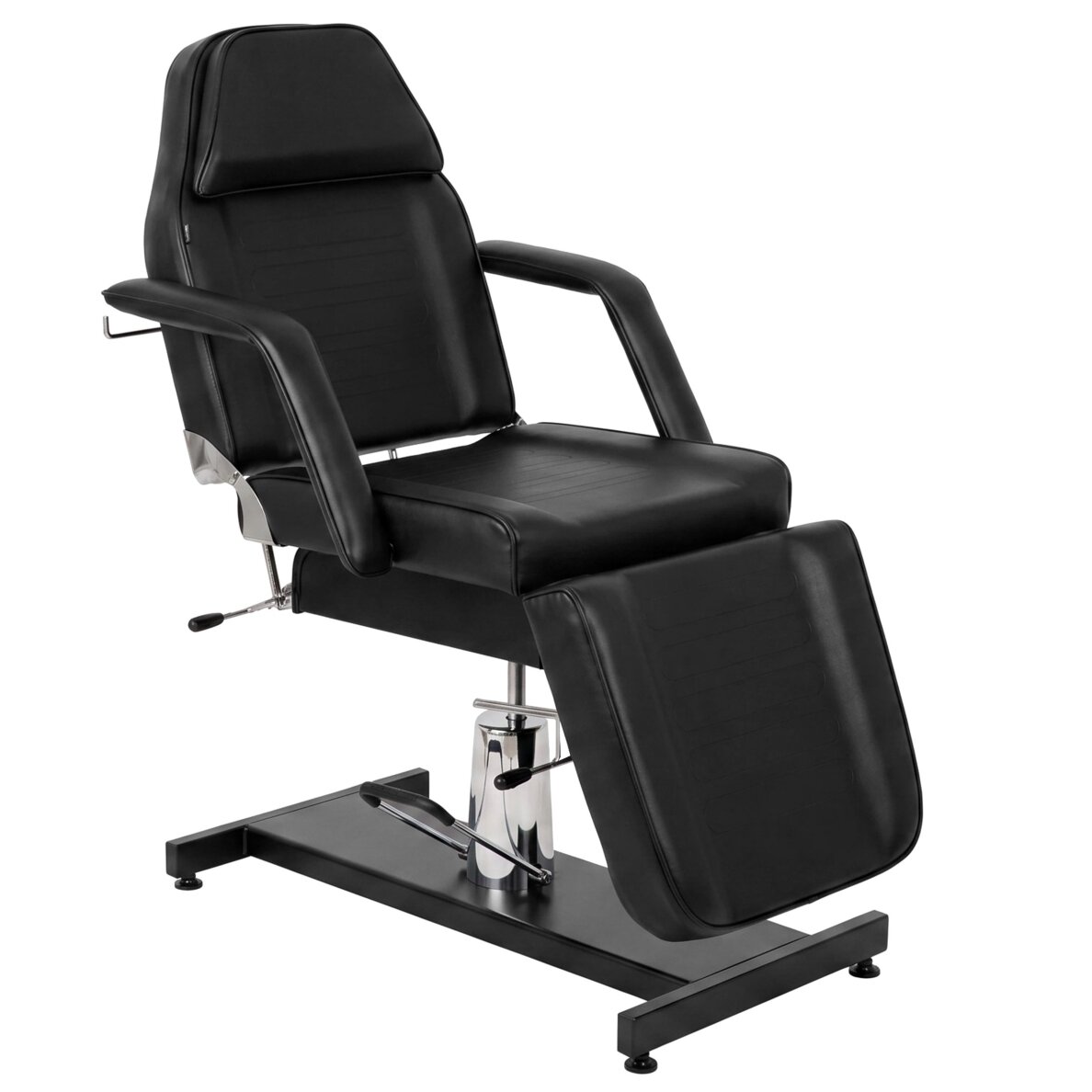Professional hydraulic chair-bed ALORA for cosmetology, massage and tattoo procedures, black
