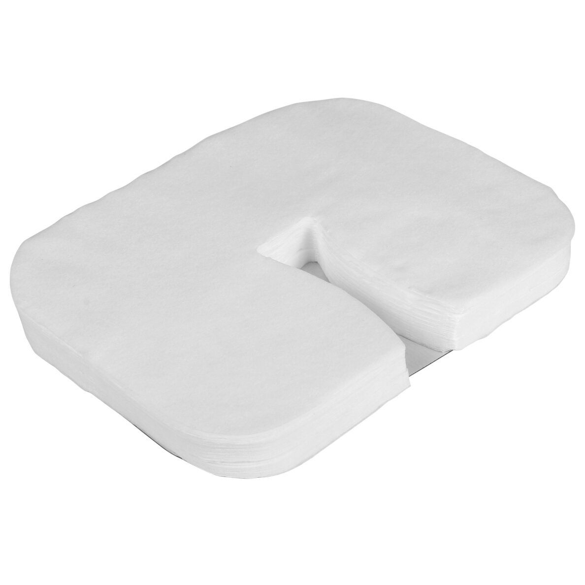 Disposable sheet for facial opening for U-shaped massage tables made of non-woven material, 100 pcs. 4