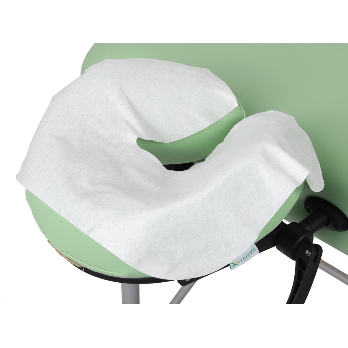 Disposable sheet for facial opening for U-shaped massage tables made of non-woven material, 100 pcs. 2 Disposable sheet for facial opening for U-shaped massage tables made of non-woven material, 100 pcs. 2