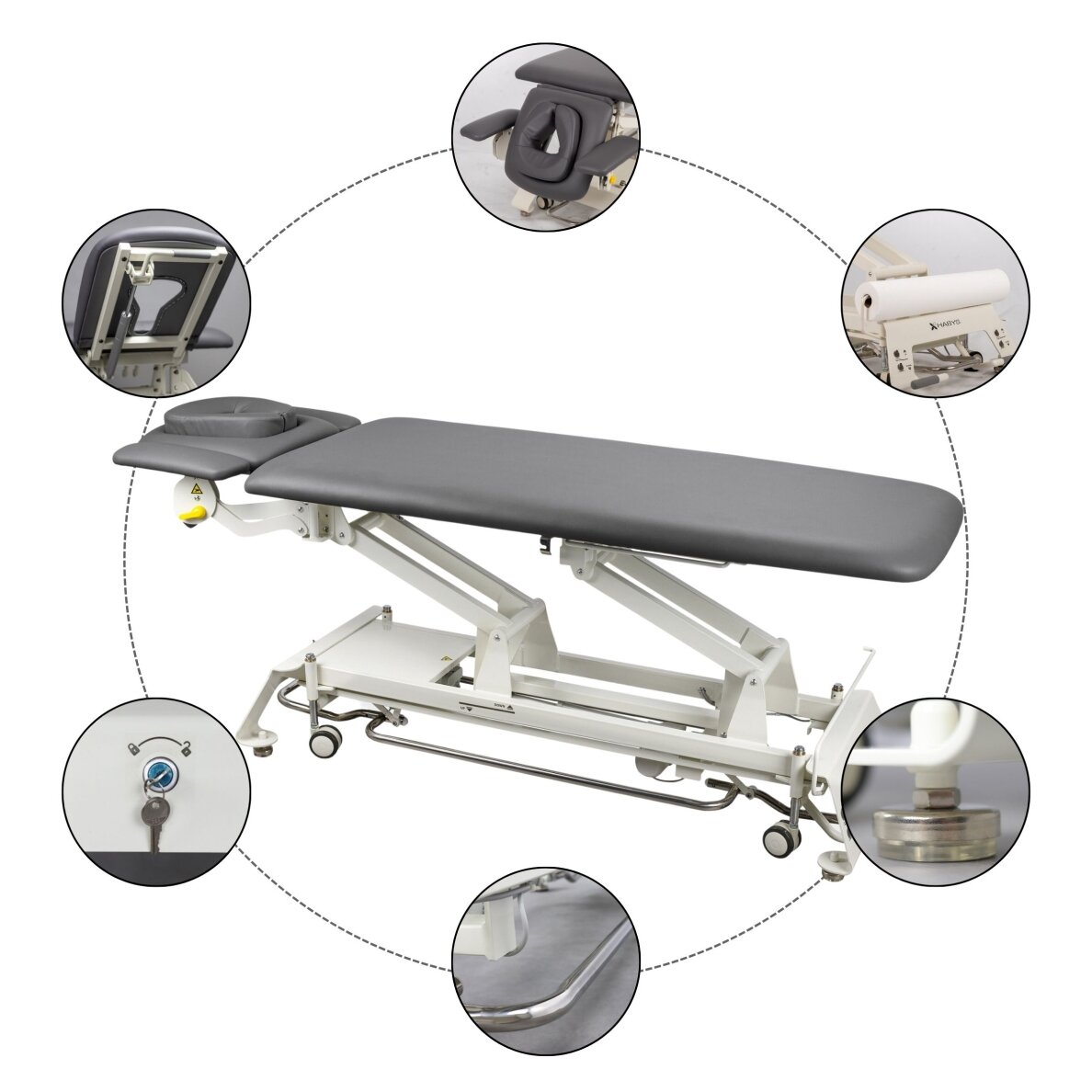 EVERO V4 ERGO professional electric 4-section massage and physiotherapy bed with foot control 14 EVERO V4 ERGO professional electric 4-section massage and physiotherapy bed with foot control 14