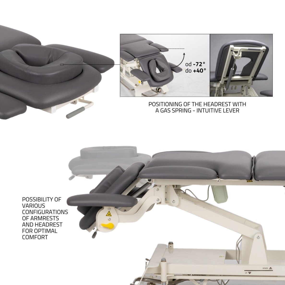 EVERO X7 ERGO professional electric 7-section massage and physiotherapy bed with foot control 5 EVERO X7 ERGO professional electric 7-section massage and physiotherapy bed with foot control 5