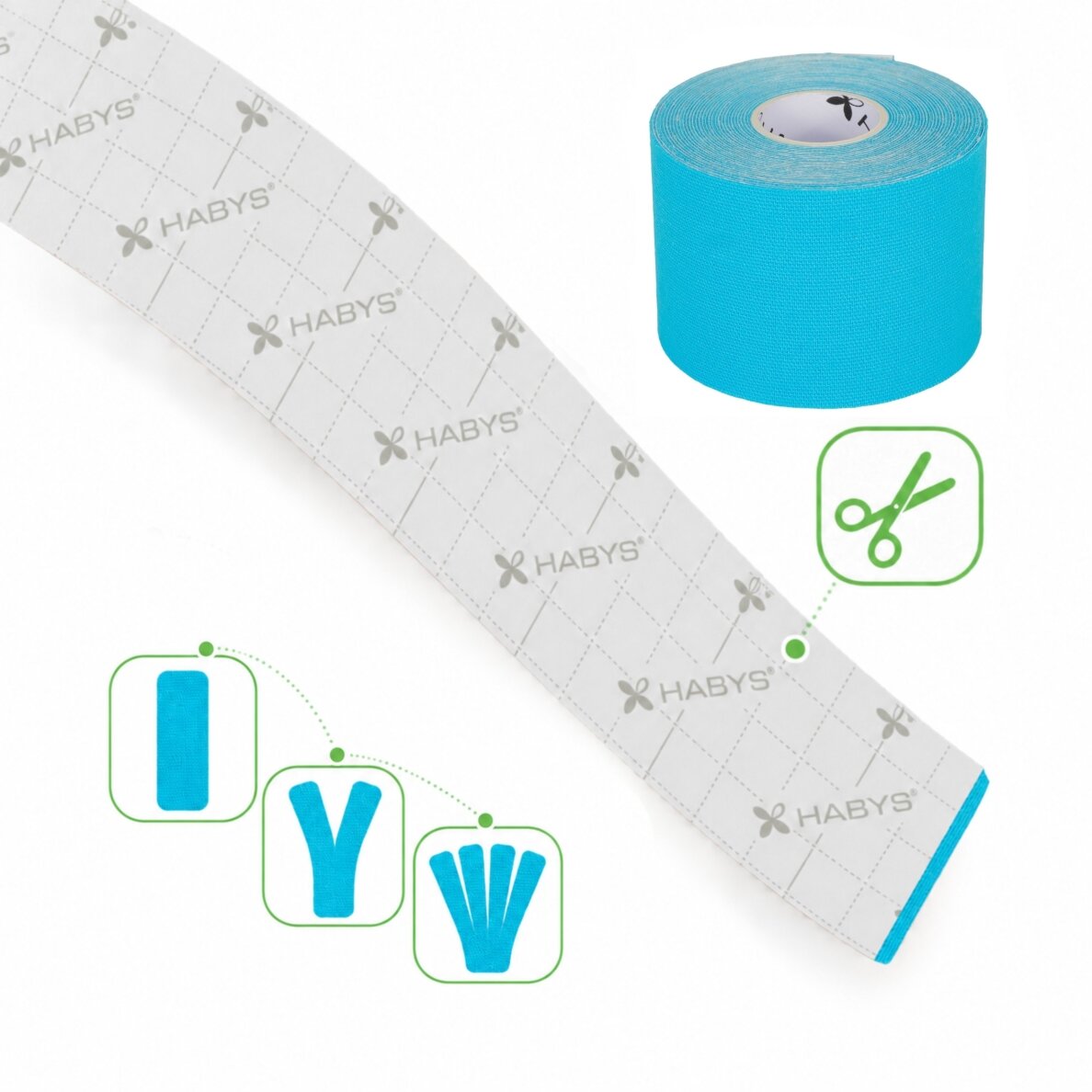 FACE elastinė kineziologinė juosta veidui, 5 cm × 5 m, mėlynos spalvos 5 FACE elastinė kineziologinė juosta veidui, 5 cm × 5 m, mėlynos spalvos 5