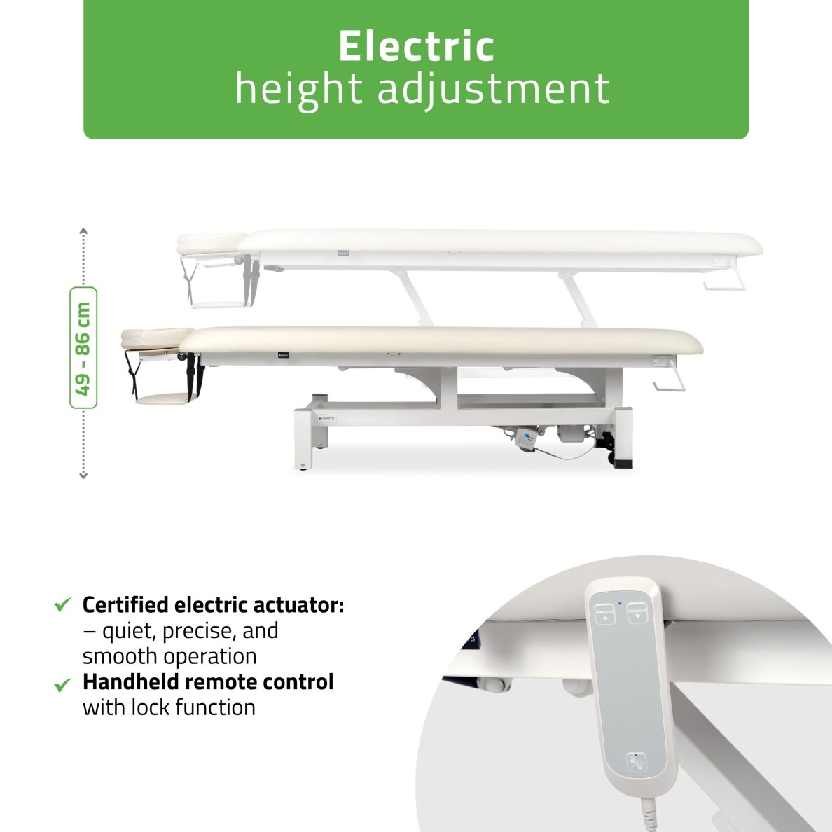 Professional massage and physiotherapy table-bed with remote control FORTIS 1 1 Professional massage and physiotherapy table-bed with remote control FORTIS 1 1