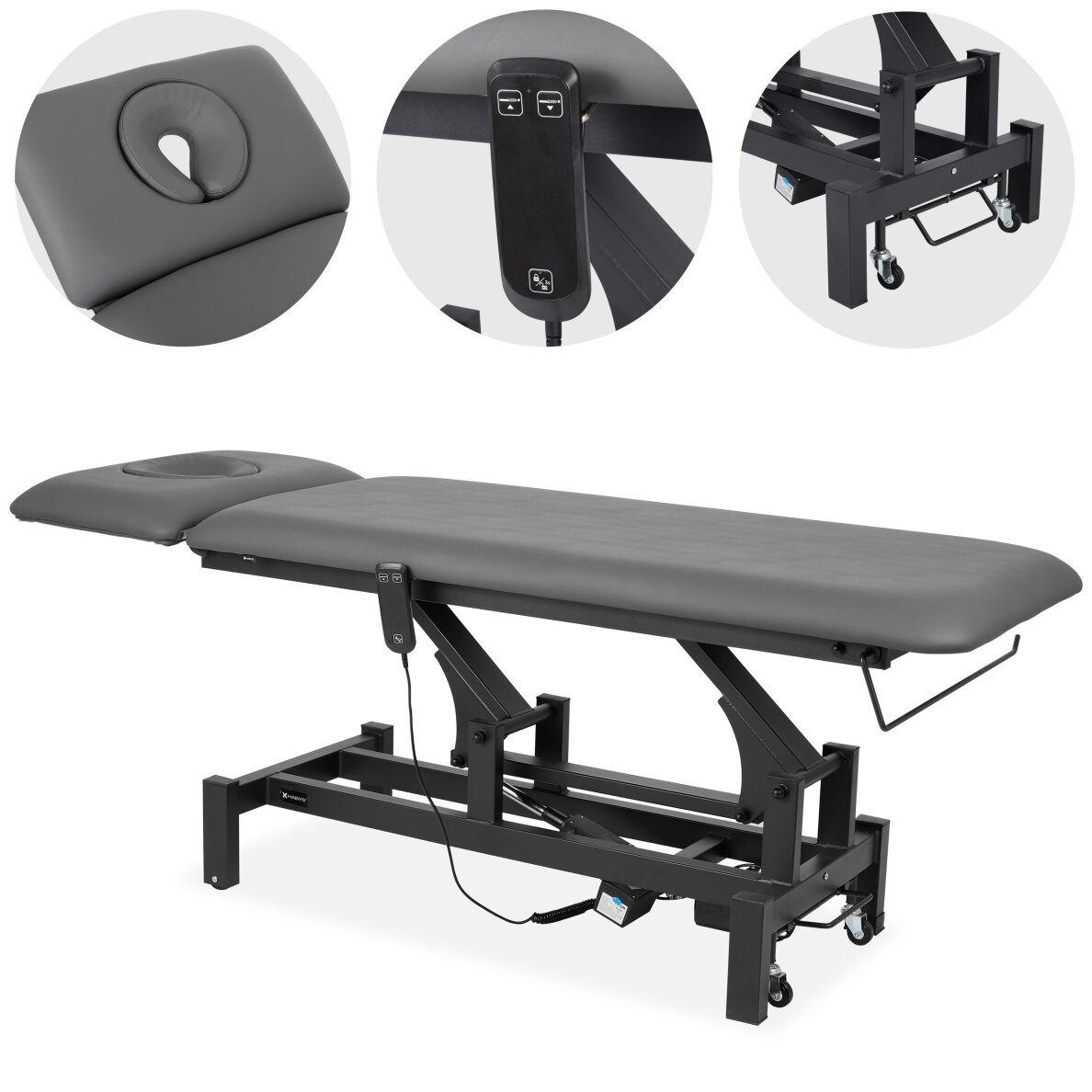 FORTIS 2 ERGO professional electric 2-part massage and physiotherapy bed with manual control