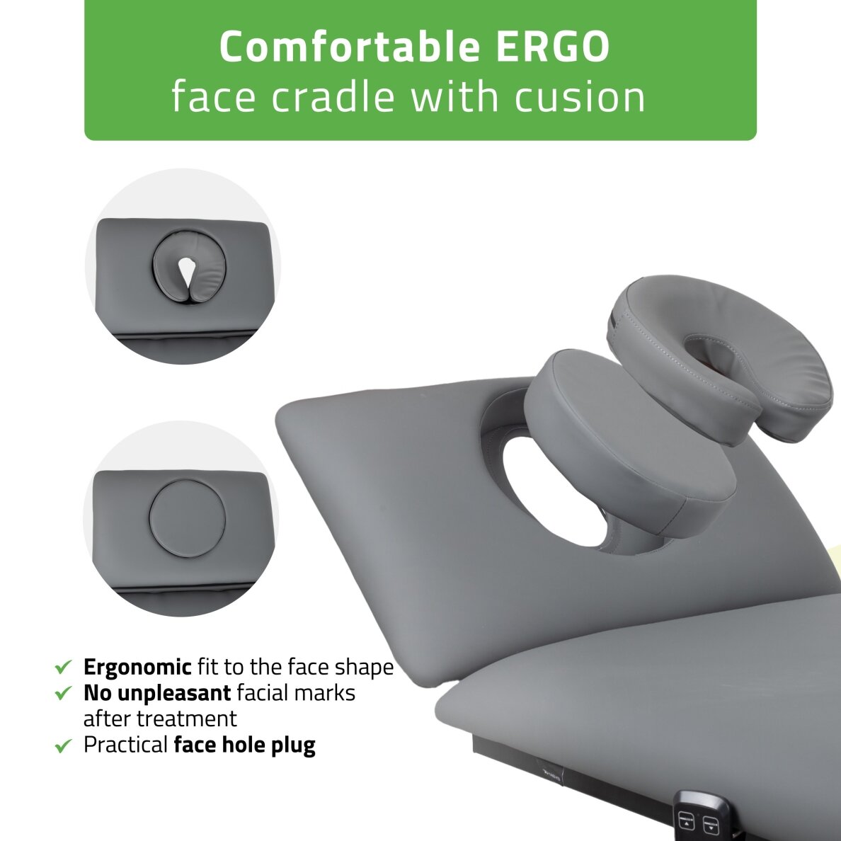 FORTIS 2 ERGO professional electric 2-part massage and physiotherapy bed with manual control 2