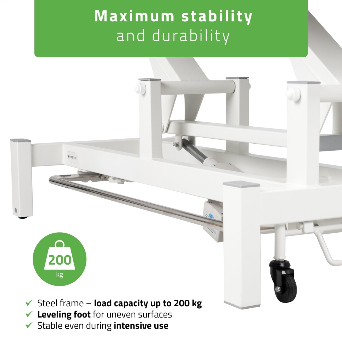 FORTIS 2 ERGO professional electric 2-part massage and physiotherapy bed with hand and foot control, light gray 3 FORTIS 2 ERGO professional electric 2-part massage and physiotherapy bed with hand and foot control, light gray 3