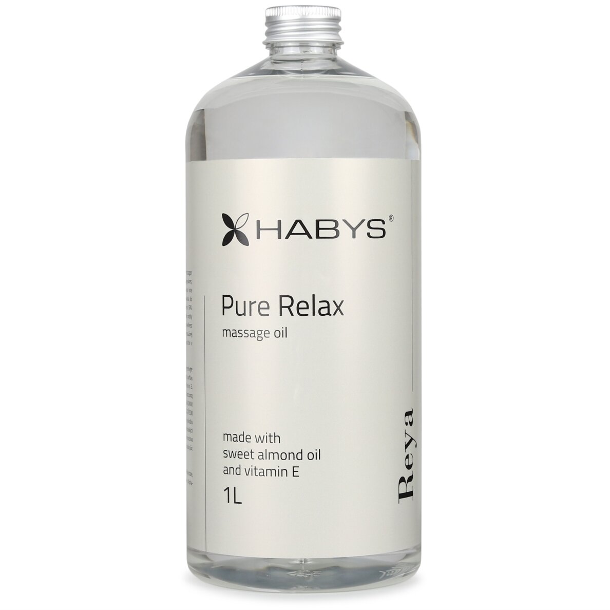 HABYS REYA PURE RELAX maitinantis kūno masažo aliejus su migdolų aliejumi ir vitaminu E, 1000 ml 1