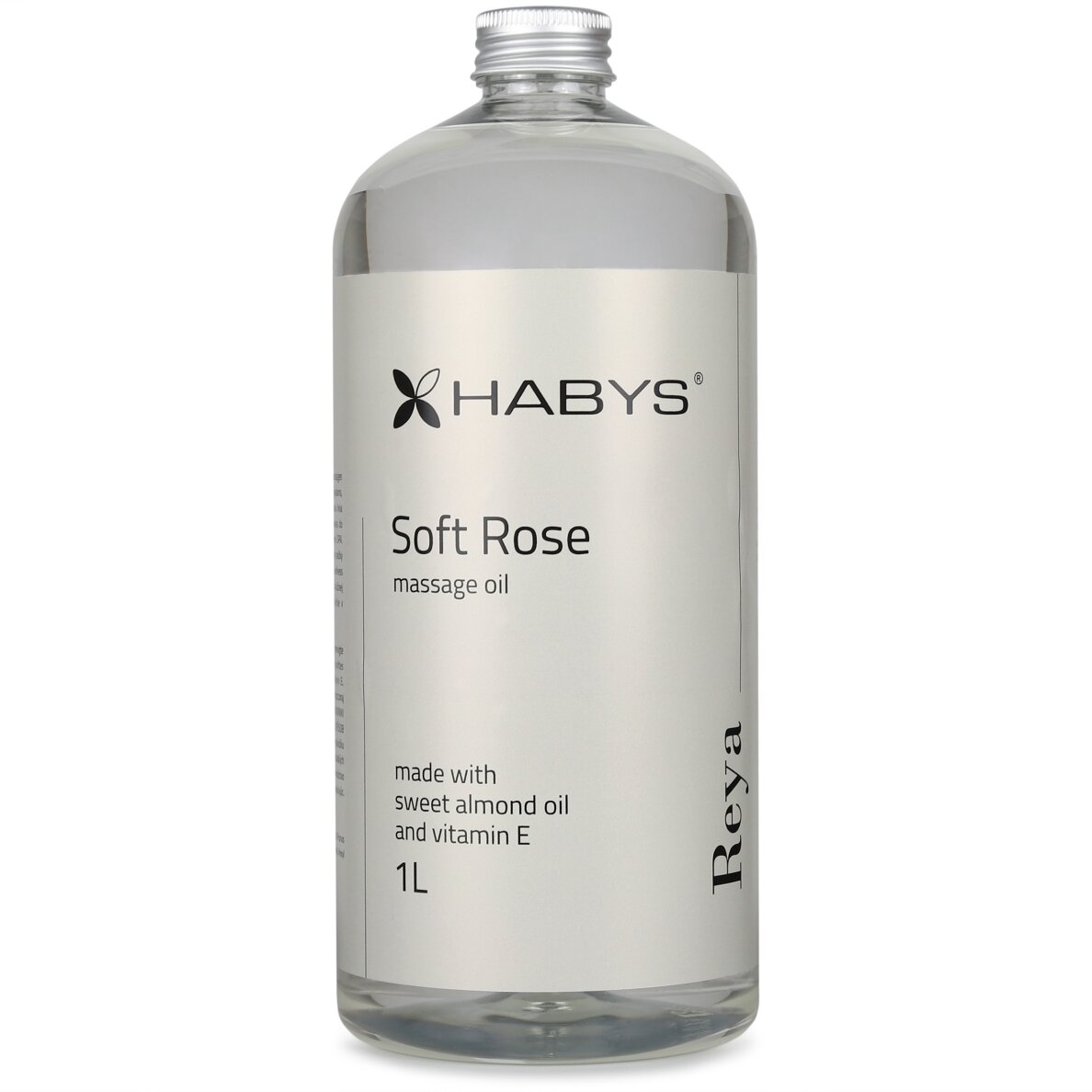 Массажное масло HABYS REYA SOFT ROSE с натуральным маслом сладкого миндаля и витамином Е, 1000 мл. 1
