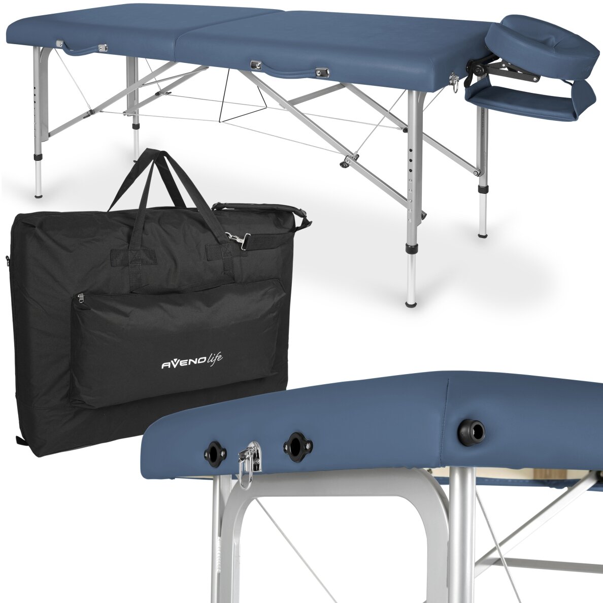 Профессиональный складной массажный стол ALTUS 60, синий. Профессиональный складной массажный стол ALTUS 60, синий.