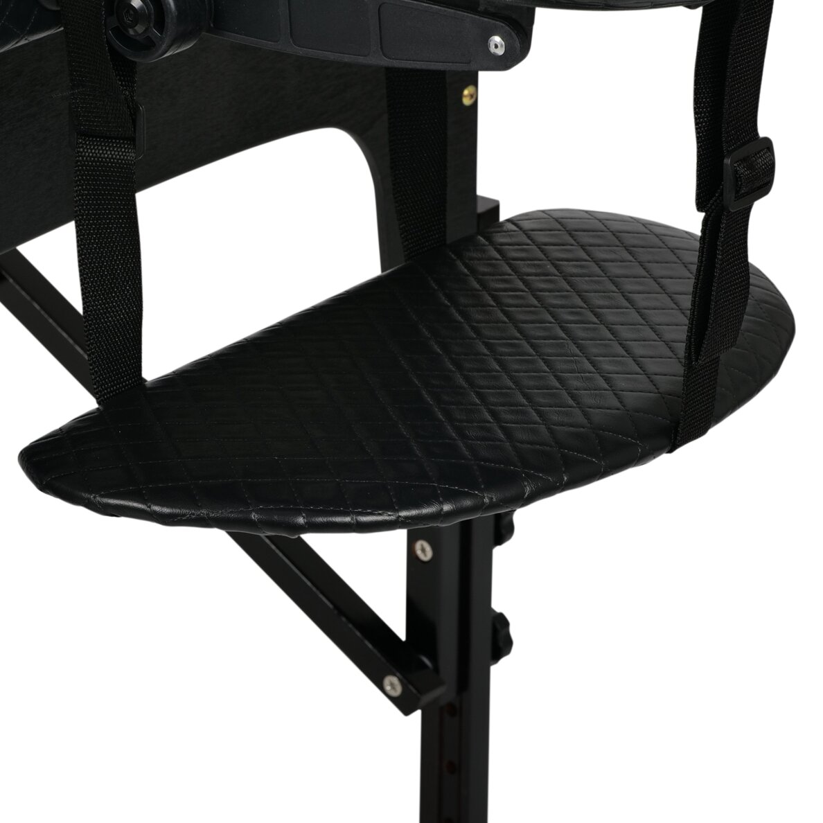 ESTETIC DARK professional folding quilted cosmetology and massage table, black 9