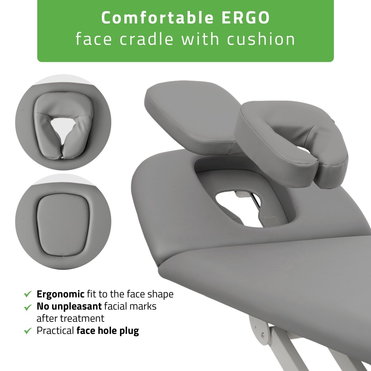 PROXIMA V2 ERGO professional electric massage and physiotherapy bed, gray 4 PROXIMA V2 ERGO professional electric massage and physiotherapy bed, gray 4