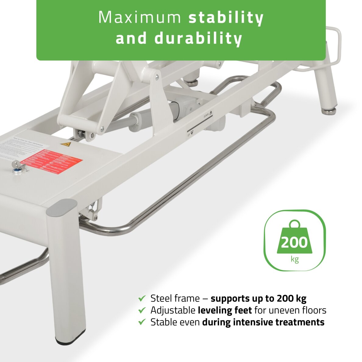 PROXIMA V2 ERGO professional electric massage and physiotherapy bed, gray 5 PROXIMA V2 ERGO professional electric massage and physiotherapy bed, gray 5