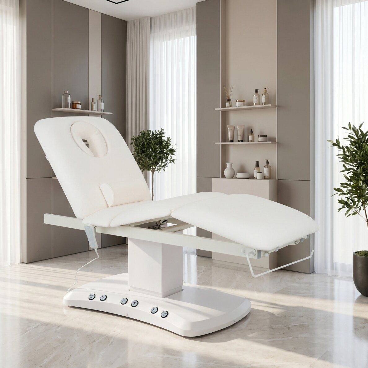 SERENITY ERGO 4 profesionali SPA ir masažo elektrinė lova-gultas su šildymo funkcija, baltos spalvos 1 SERENITY ERGO 4 profesionali SPA ir masažo elektrinė lova-gultas su šildymo funkcija, baltos spalvos 1