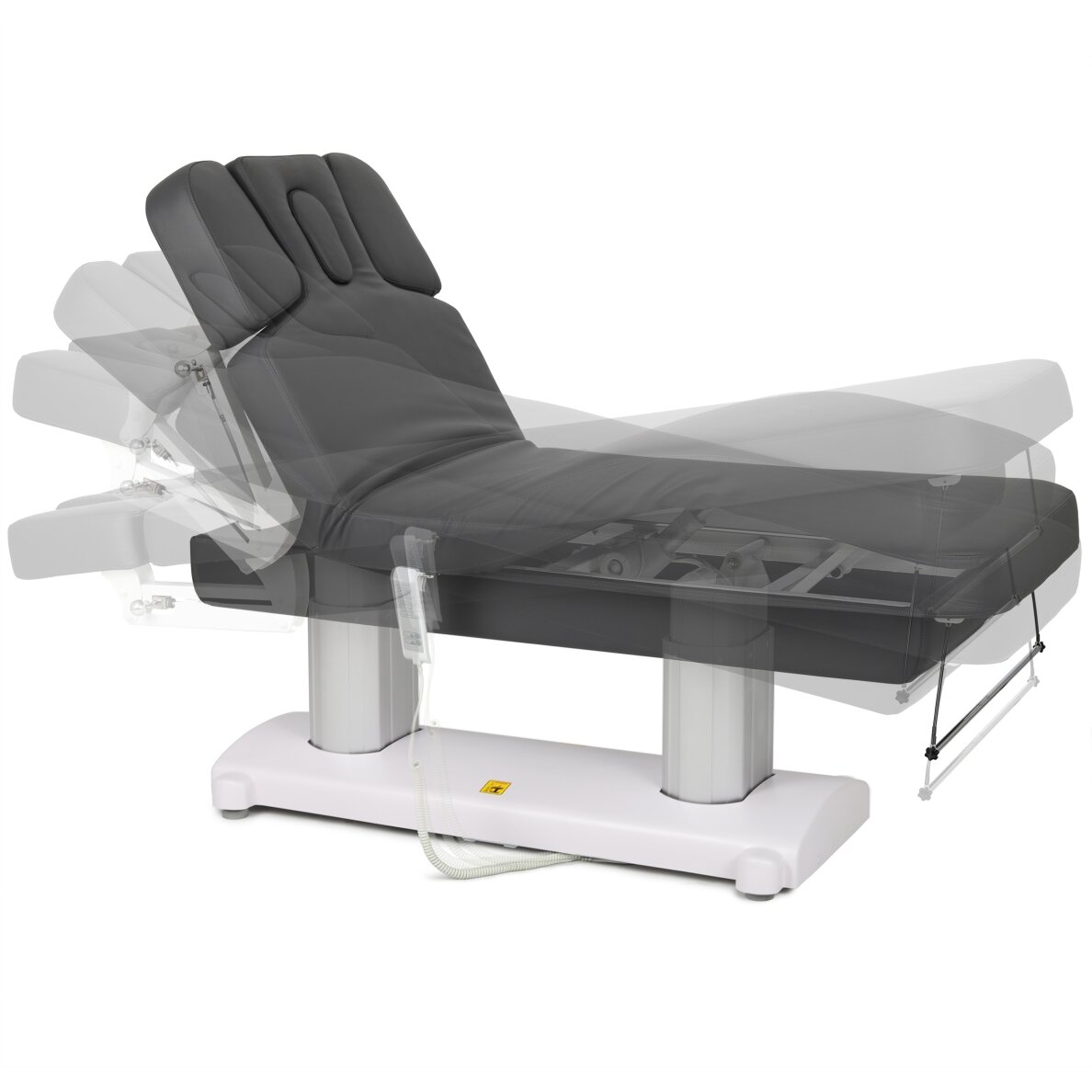GEMINI FLEX Профессиональный массажный стол-кровать с функцией подогрева, серый. 2