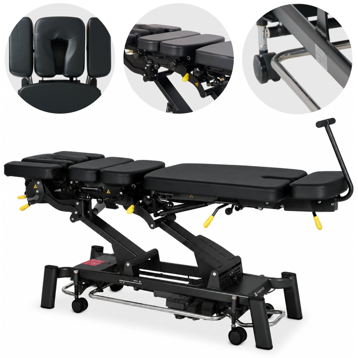 UPRIGHT CHIRO Z7 elektrinis chiropraktikos ir manualinės terapijos stalas su DROP sistema, 7 segmentų