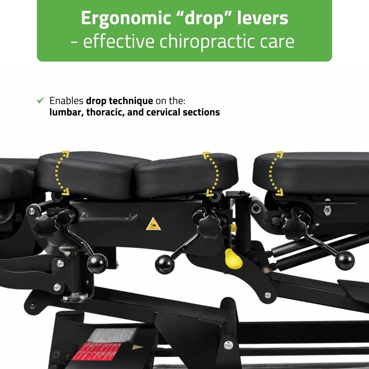 UPRIGHT CHIRO Z7 elektrinis chiropraktikos ir manualinės terapijos stalas su DROP sistema, 7 segmentų 2