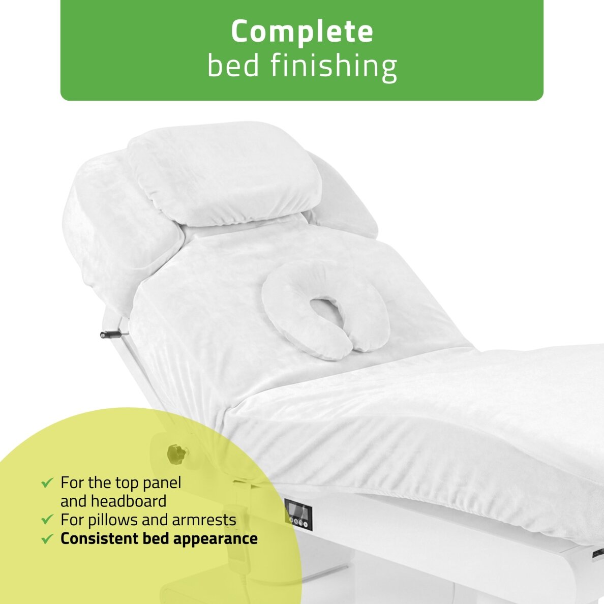 Velour cover with rubber for massage and SPA salon bed ETERNA 2 Velour cover with rubber for massage and SPA salon bed ETERNA 2
