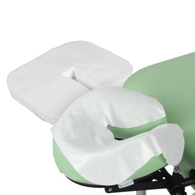 Disposable sheet for facial opening for U-shaped massage tables made of non-woven material, 100 pcs. Disposable sheet for facial opening for U-shaped massage tables made of non-woven material, 100 pcs.