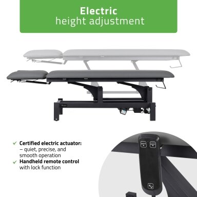 FORTIS 2 ERGO professional electric 2-part massage and physiotherapy bed with manual control FORTIS 2 ERGO professional electric 2-part massage and physiotherapy bed with manual control