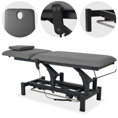 FORTIS 2 professional electric massage and physiotherapy bed with manual and foot control FORTIS 2 professional electric massage and physiotherapy bed with manual and foot control