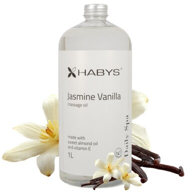 HABYS DAILY SPA massage oil with jasmine and vanilla, 1000 ml