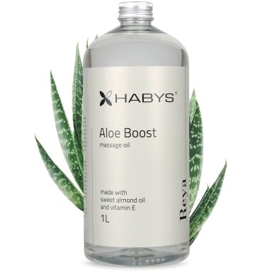 HABYS REYA ALOE BOOST masažo aliejus su su gaivinančia alavijo nata, 1000 ml HABYS REYA ALOE BOOST masažo aliejus su su gaivinančia alavijo nata, 1000 ml