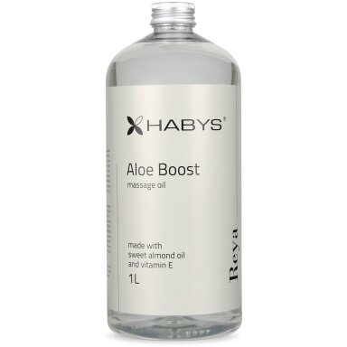 HABYS REYA ALOE BOOST masažo aliejus su su gaivinančia alavijo nata, 1000 ml HABYS REYA ALOE BOOST masažo aliejus su su gaivinančia alavijo nata, 1000 ml