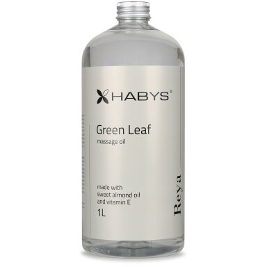 HABYS REYA GREEN LEAF body massage oil with green tea, almond oil and vitamin E, 1000 ml