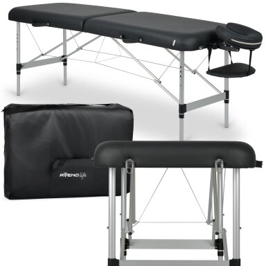 ESTETIC DARK professional folding cosmetology and massage table, black ESTETIC DARK professional folding cosmetology and massage table, black