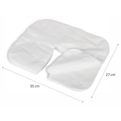 Disposable sheet for facial opening for U-shaped massage tables made of non-woven material, 100 pcs. 6 Disposable sheet for facial opening for U-shaped massage tables made of non-woven material, 100 pcs. 6