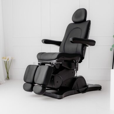 Профессиональное электрическое кресло для подологии SORINA PRO7, черное. 4
