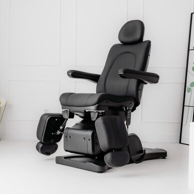 Профессиональное электрическое кресло для подологии SORINA PRO7, черное. 5