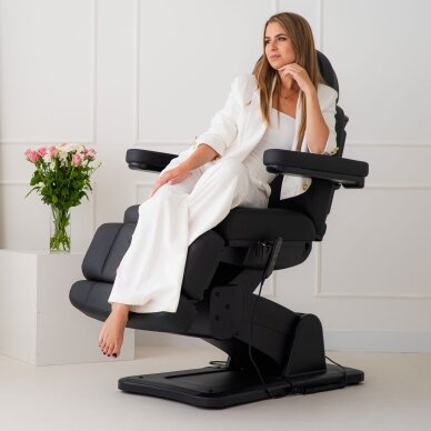 EVIA LIFT Профессиональное электрическое кресло для косметологов, черное. 4
