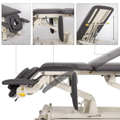 EVERO X7 ERGO professional electric 7-section massage and physiotherapy bed with foot control 7