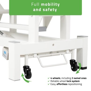 FORTIS 2 ERGO professional electric 2-part massage and physiotherapy bed with manual control, light gray 7 FORTIS 2 ERGO professional electric 2-part massage and physiotherapy bed with manual control, light gray 7