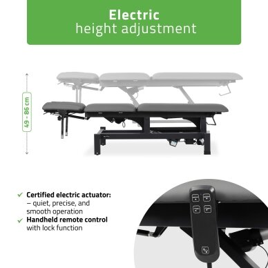 FORTIS 5 ERGO professional electric 5-part massage and physiotherapy table, 2 motors 2 FORTIS 5 ERGO professional electric 5-part massage and physiotherapy table, 2 motors 2