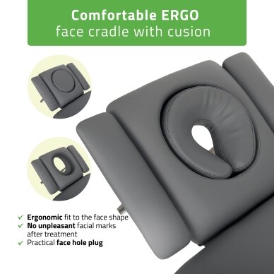 FORTIS 5 ERGO professional electric 5-part massage and physiotherapy table, 2 motors 4