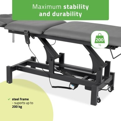 FORTIS 5 ERGO professional electric 5-part massage and physiotherapy table, 2 motors 7