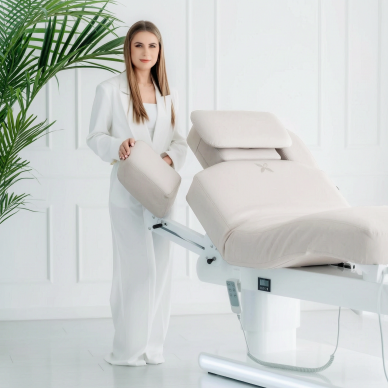 Профессиональная массажная и СПА-кровать ETERNA GENTLE FLEX (4 мотора), серая. 3
