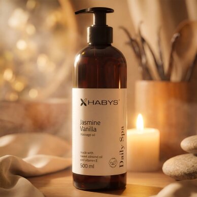 HABYS DAILY SPA massage oil with jasmine and vanilla, 500 ml 1 HABYS DAILY SPA massage oil with jasmine and vanilla, 500 ml 1