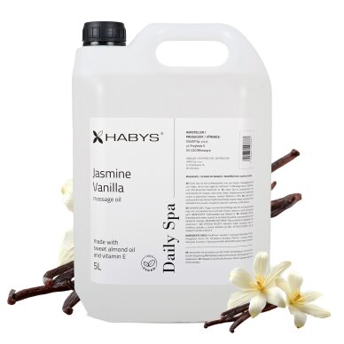 HABYS DAILY SPA massage oil with jasmine and vanilla, 5000 ml HABYS DAILY SPA massage oil with jasmine and vanilla, 5000 ml