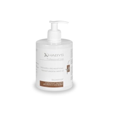 HABYS NATURAL SESAME natūralus sezamų aliejus masažui, 450 ml HABYS NATURAL SESAME natūralus sezamų aliejus masažui, 450 ml